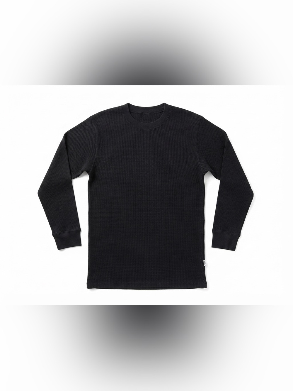 Vintage Pro Club Heavyweight Thermal Shirt Mens Medium Black Long Sleeve Cotton